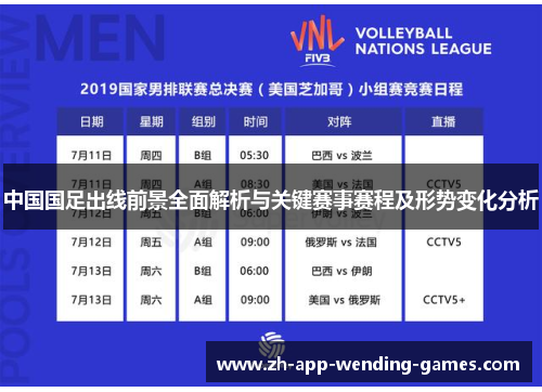 中国国足出线前景全面解析与关键赛事赛程及形势变化分析