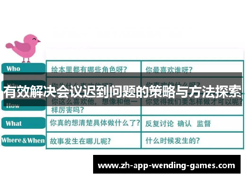 有效解决会议迟到问题的策略与方法探索 有效解决会议迟到问题的策略与方法探索