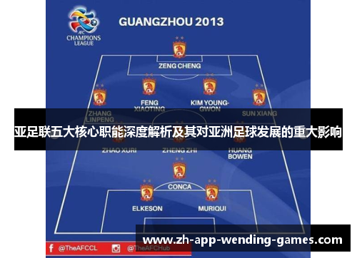 亚足联五大核心职能深度解析及其对亚洲足球发展的重大影响