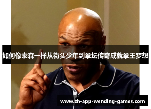 如何像泰森一样从街头少年到拳坛传奇成就拳王梦想 如何像泰森一样从街头少年到拳坛传奇成就拳王梦想